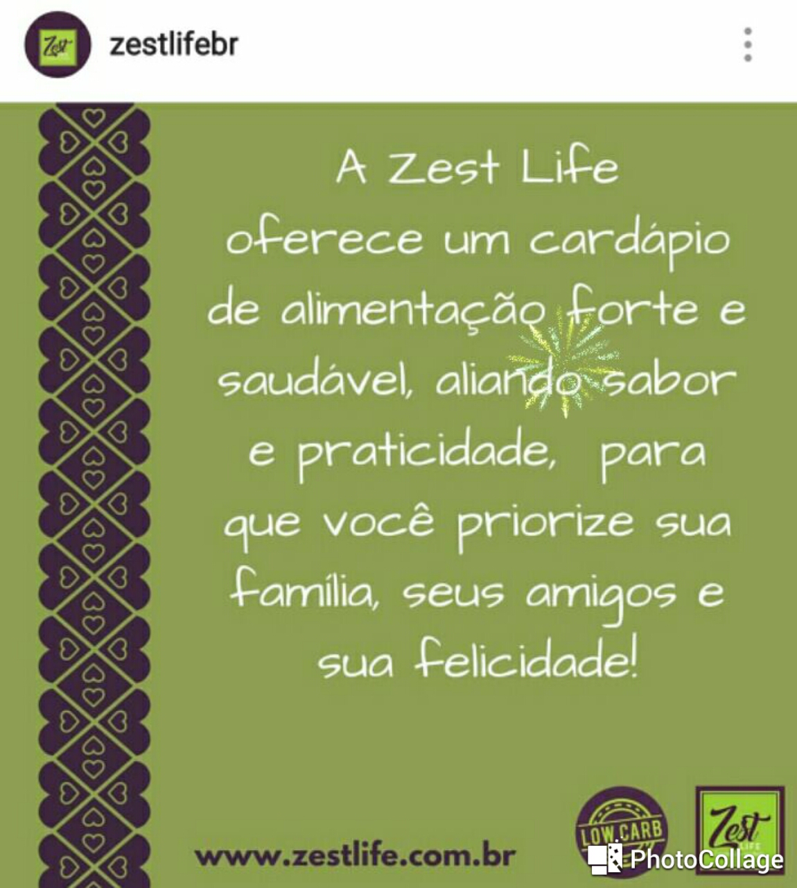 Zest Life no Instagram ...